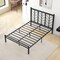 Costway Twin/Full/Queen Size Platform Bed with Headboard 11.5" Under Bed Storage Easy Assembly